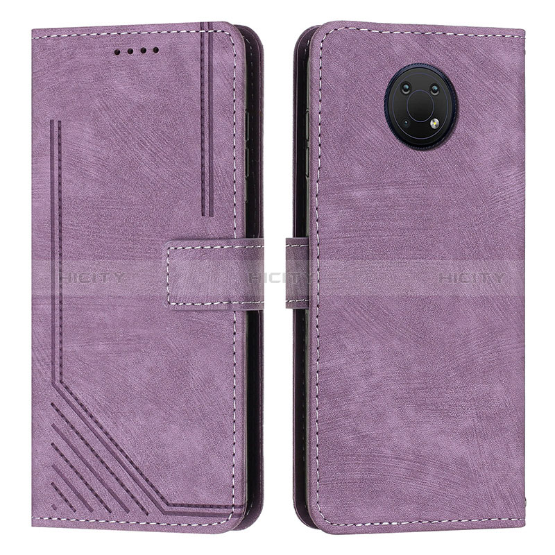 Handytasche Stand Schutzhülle Flip Leder Hülle Y08X für Nokia G10 Violett Plus