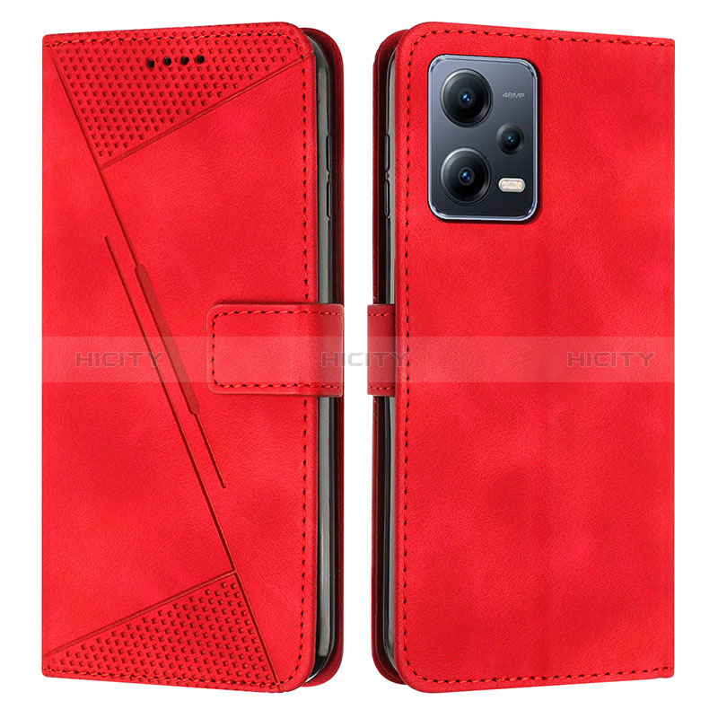 Handytasche Stand Schutzhülle Flip Leder Hülle Y08X für Xiaomi Redmi Note 12 Explorer Rot Plus