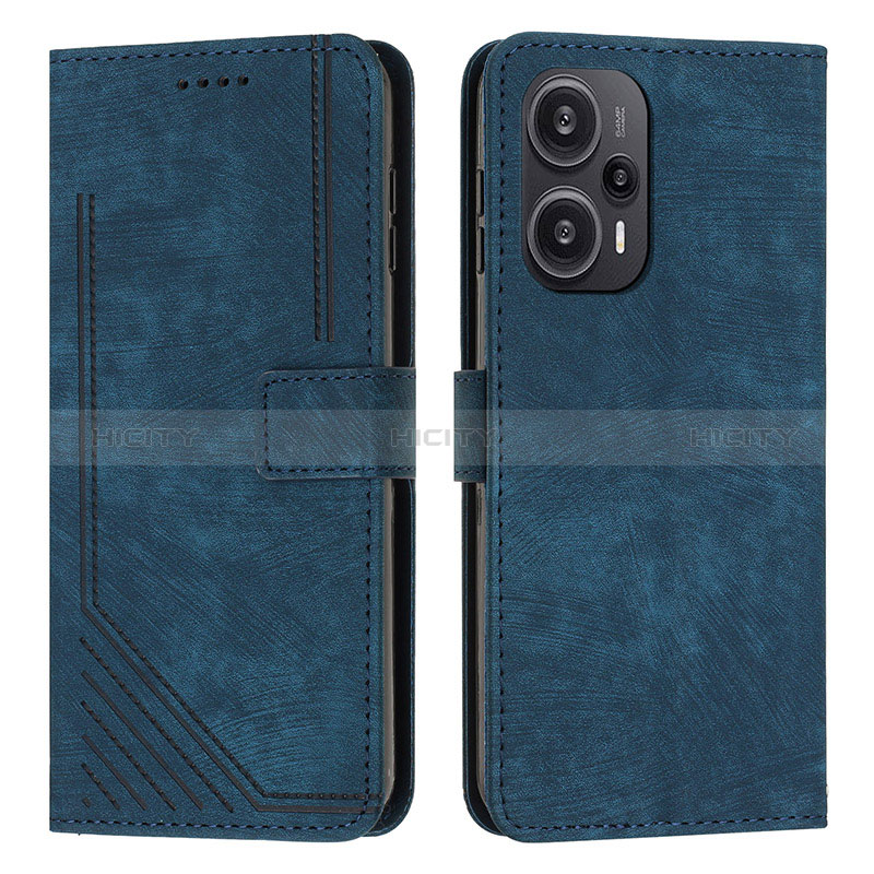 Handytasche Stand Schutzhülle Flip Leder Hülle Y08X für Xiaomi Redmi Note 12 Turbo 5G Blau Plus