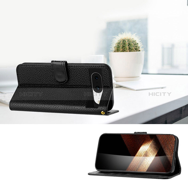 Handytasche Stand Schutzhülle Flip Leder Hülle Y09X für Google Pixel 8 5G groß