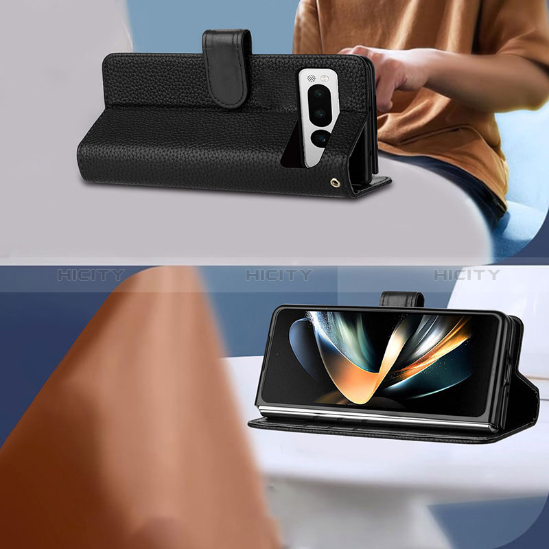 Handytasche Stand Schutzhülle Flip Leder Hülle Y09X für Google Pixel Fold 5G groß