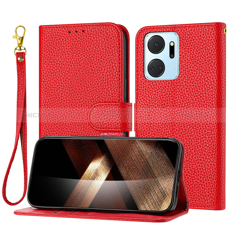 Handytasche Stand Schutzhülle Flip Leder Hülle Y09X für Huawei Honor X7a