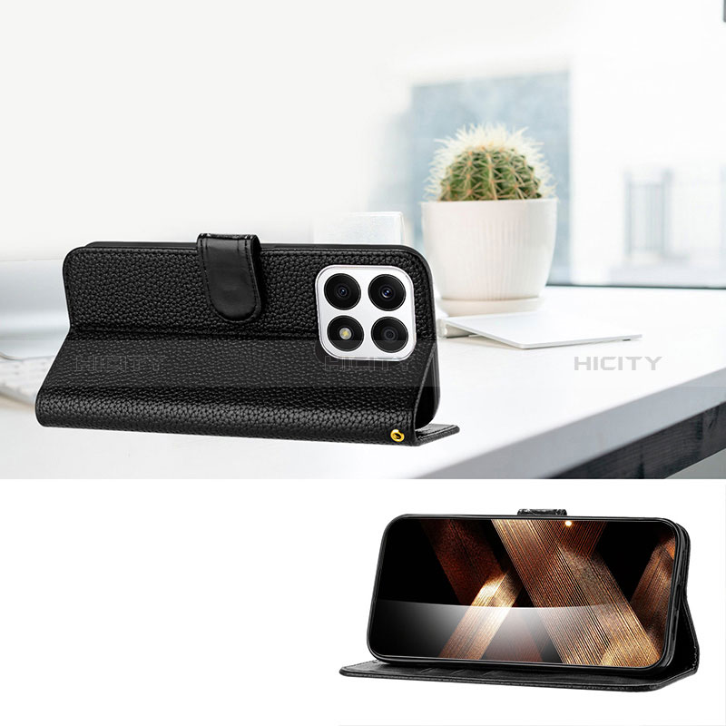 Handytasche Stand Schutzhülle Flip Leder Hülle Y09X für Huawei Honor X8a 4G groß