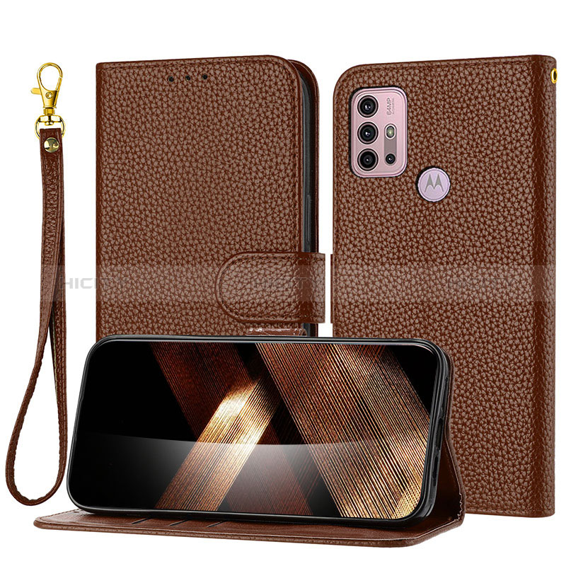 Handytasche Stand Schutzhülle Flip Leder Hülle Y09X für Motorola Moto G10