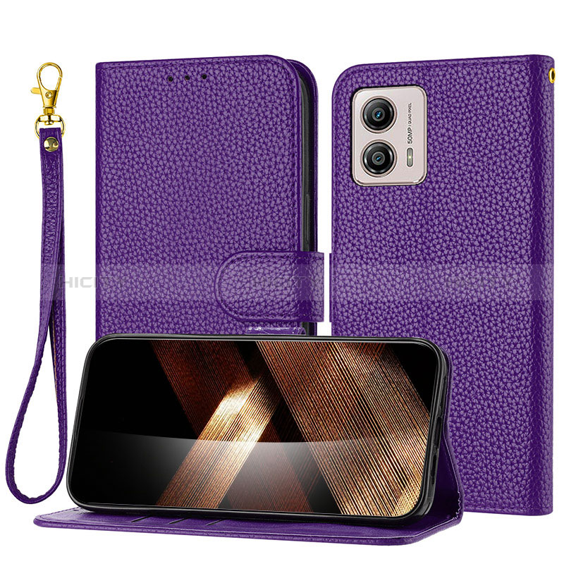 Handytasche Stand Schutzhülle Flip Leder Hülle Y09X für Motorola Moto G73 5G