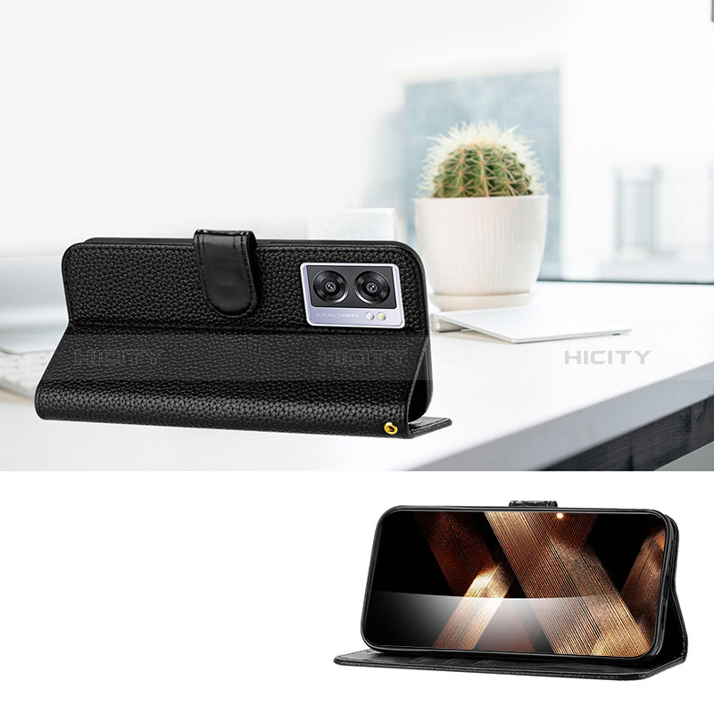 Handytasche Stand Schutzhülle Flip Leder Hülle Y09X für Oppo A77 5G