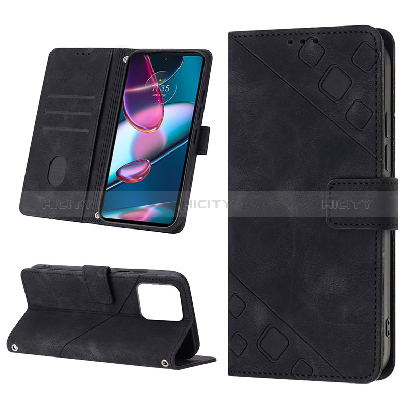 Handytasche Stand Schutzhülle Flip Leder Hülle YB1 für Motorola Moto Edge 40 Pro 5G