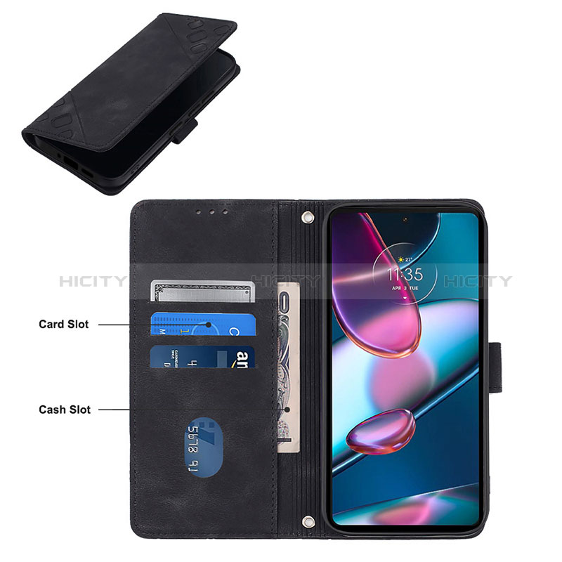 Handytasche Stand Schutzhülle Flip Leder Hülle YB1 für Motorola Moto Edge 40 Pro 5G