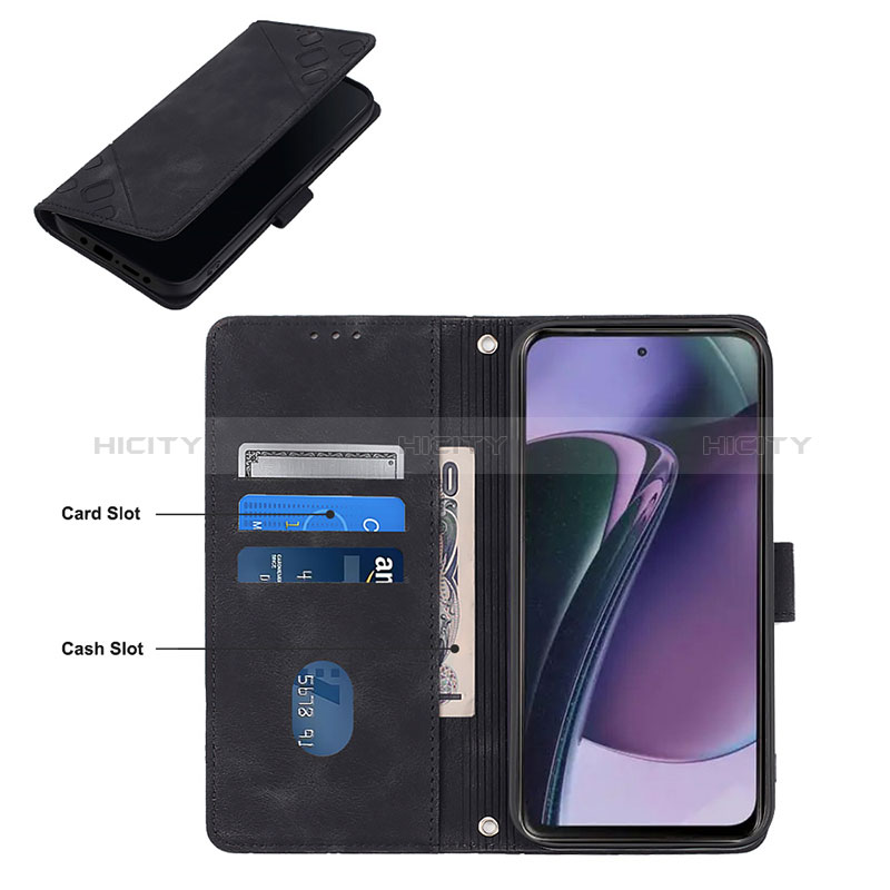 Handytasche Stand Schutzhülle Flip Leder Hülle YB1 für Motorola Moto G 5G (2023)