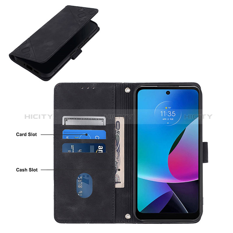 Handytasche Stand Schutzhülle Flip Leder Hülle YB1 für Motorola Moto G Play (2023)