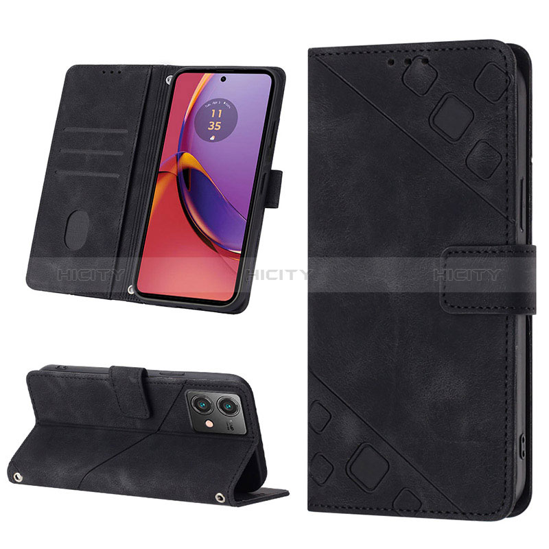 Handytasche Stand Schutzhülle Flip Leder Hülle YB1 für Motorola Moto G84 5G