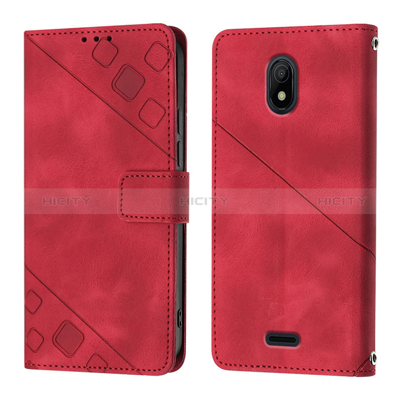 Handytasche Stand Schutzhülle Flip Leder Hülle YB1 für Nokia C100 Rot Plus