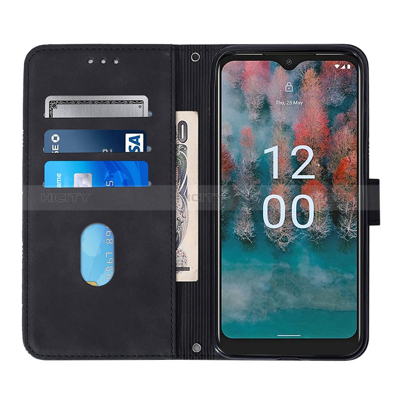 Handytasche Stand Schutzhülle Flip Leder Hülle YB1 für Nokia C12