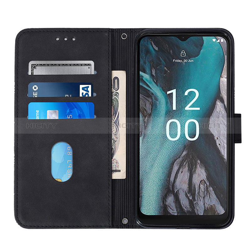 Handytasche Stand Schutzhülle Flip Leder Hülle YB1 für Nokia C22 groß