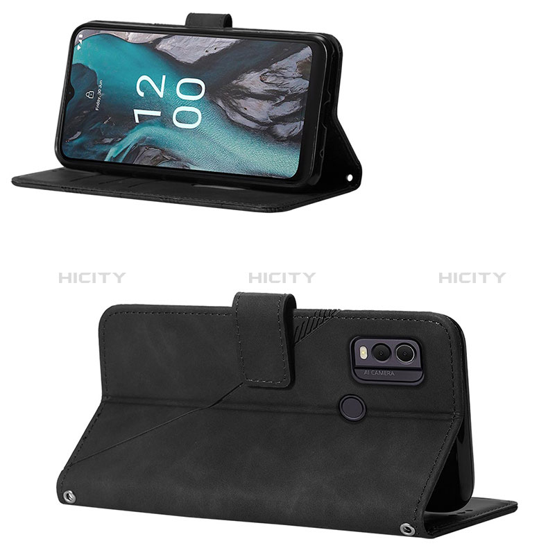 Handytasche Stand Schutzhülle Flip Leder Hülle YB1 für Nokia C22 groß