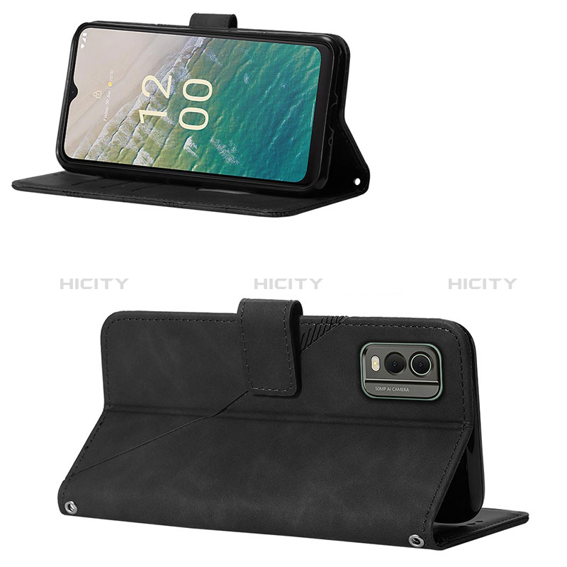 Handytasche Stand Schutzhülle Flip Leder Hülle YB1 für Nokia C32 groß