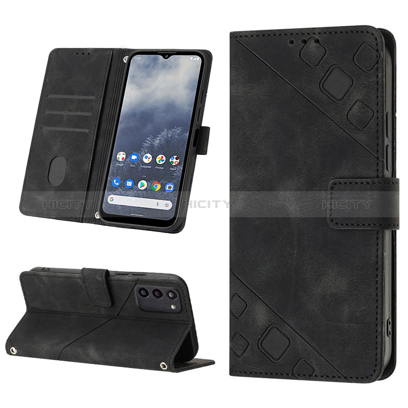 Handytasche Stand Schutzhülle Flip Leder Hülle YB1 für Nokia G100 groß