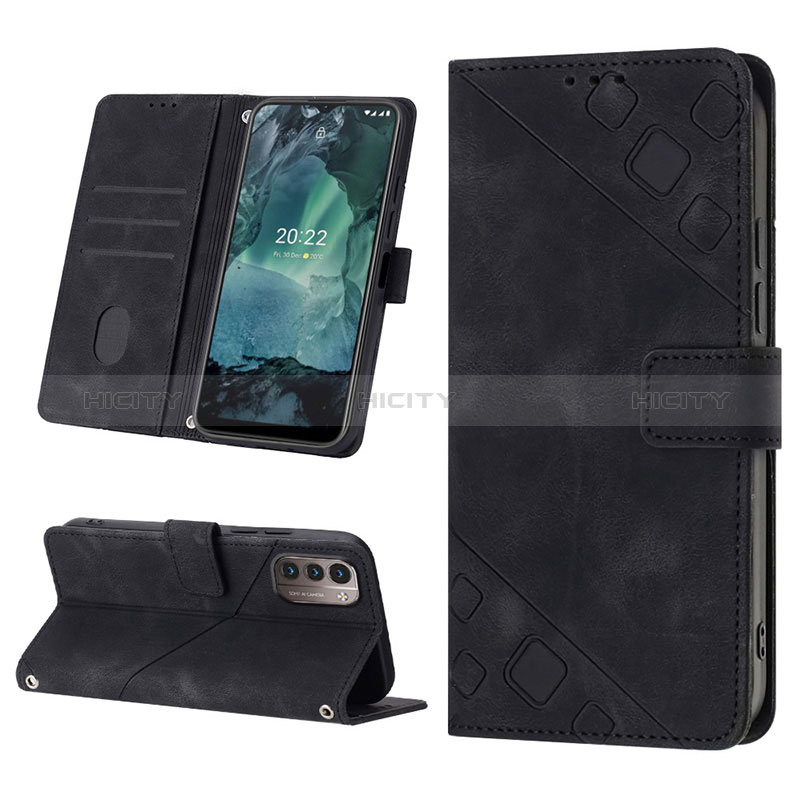 Handytasche Stand Schutzhülle Flip Leder Hülle YB1 für Nokia G11 groß