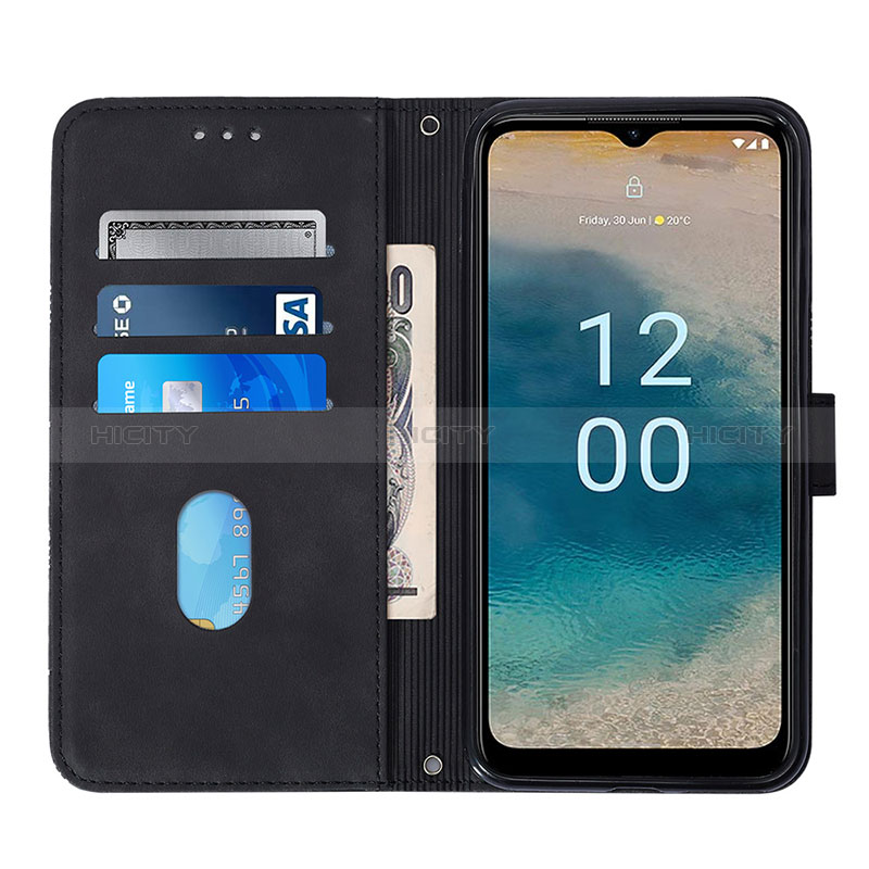 Handytasche Stand Schutzhülle Flip Leder Hülle YB1 für Nokia G22 groß