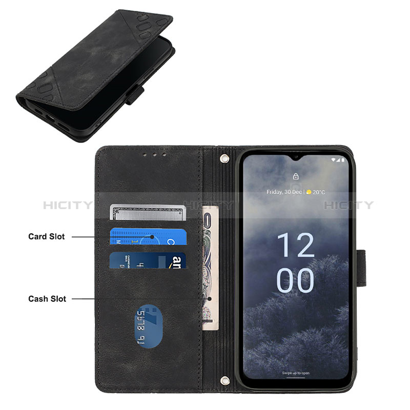 Handytasche Stand Schutzhülle Flip Leder Hülle YB1 für Nokia G60 5G