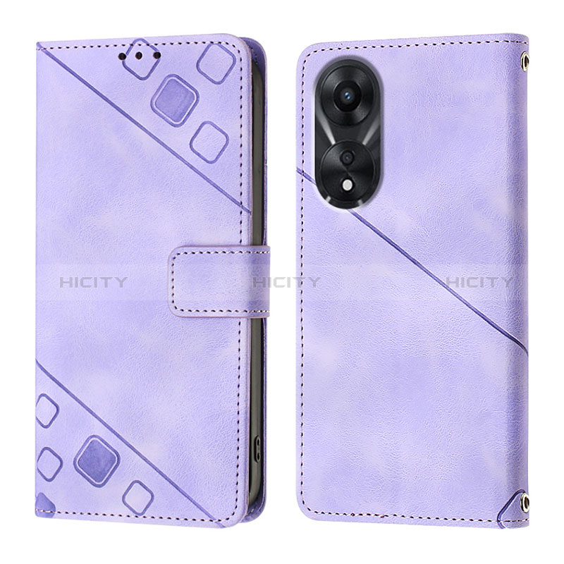 Handytasche Stand Schutzhülle Flip Leder Hülle YB1 für Oppo A58 5G groß