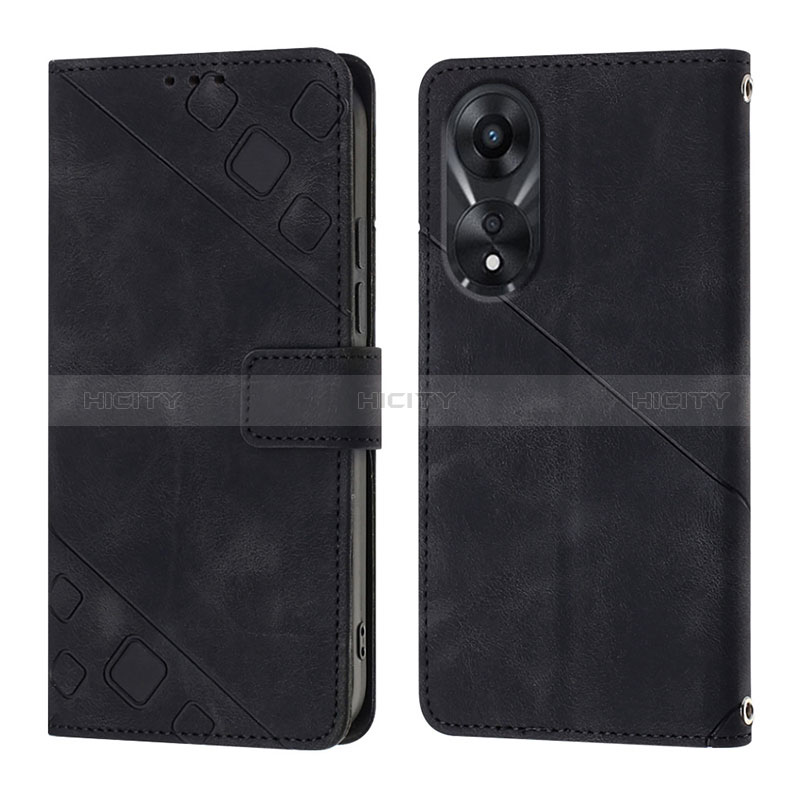 Handytasche Stand Schutzhülle Flip Leder Hülle YB1 für Oppo A58 5G groß