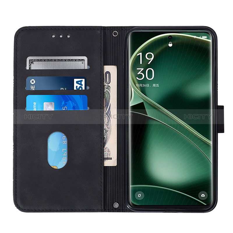 Handytasche Stand Schutzhülle Flip Leder Hülle YB1 für Oppo Find X6 5G groß