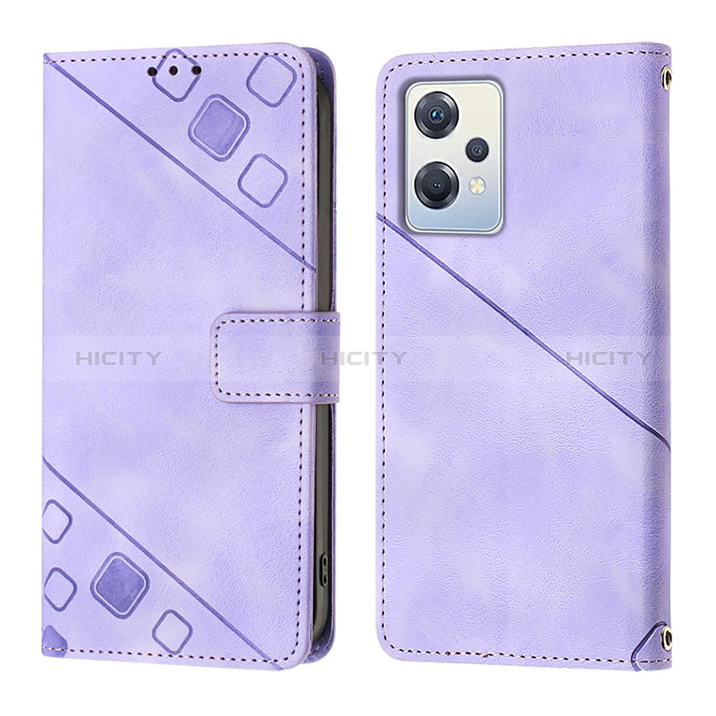 Handytasche Stand Schutzhülle Flip Leder Hülle YB1 für Oppo K10X 5G Violett Plus