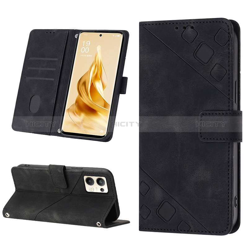 Handytasche Stand Schutzhülle Flip Leder Hülle YB1 für Oppo Reno9 Pro+ Plus 5G