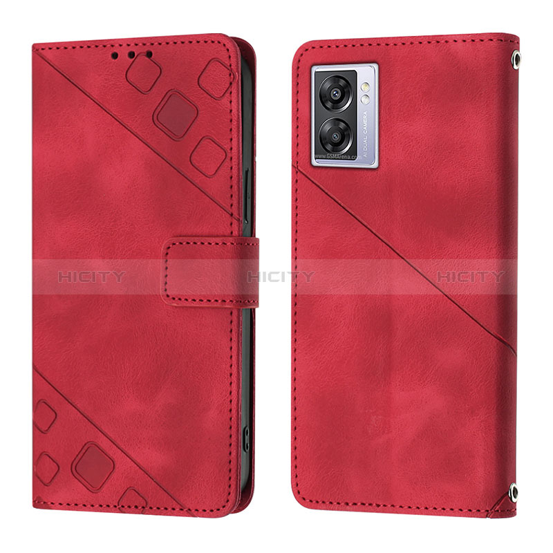 Handytasche Stand Schutzhülle Flip Leder Hülle YB1 für Realme Narzo 50 5G Rot Plus