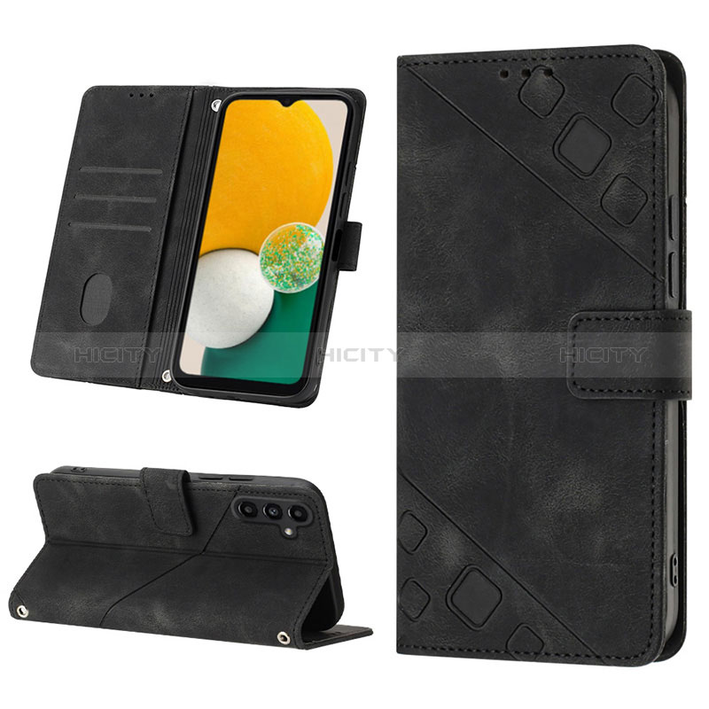 Handytasche Stand Schutzhülle Flip Leder Hülle YB1 für Samsung Galaxy A13 5G groß