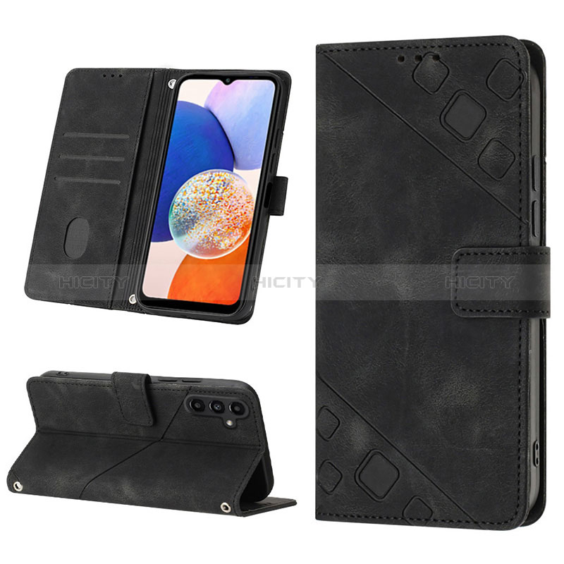 Handytasche Stand Schutzhülle Flip Leder Hülle YB1 für Samsung Galaxy A14 4G