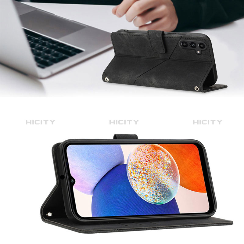 Handytasche Stand Schutzhülle Flip Leder Hülle YB1 für Samsung Galaxy A14 4G