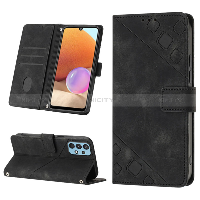 Handytasche Stand Schutzhülle Flip Leder Hülle YB1 für Samsung Galaxy A32 4G