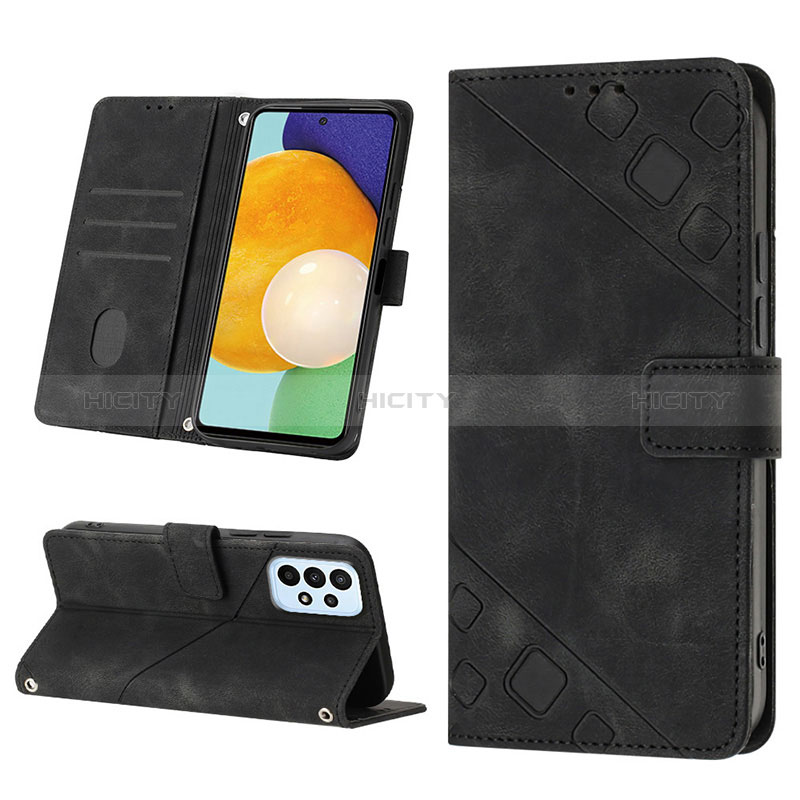 Handytasche Stand Schutzhülle Flip Leder Hülle YB1 für Samsung Galaxy A52s 5G groß