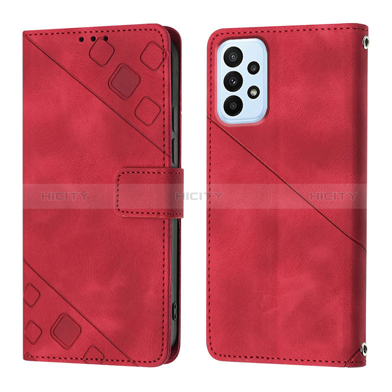 Handytasche Stand Schutzhülle Flip Leder Hülle YB1 für Samsung Galaxy A72 5G Rot
