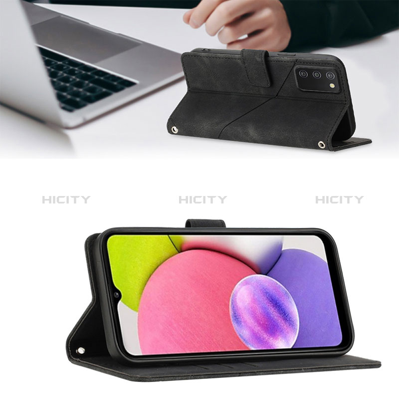 Handytasche Stand Schutzhülle Flip Leder Hülle YB1 für Samsung Galaxy M02s groß