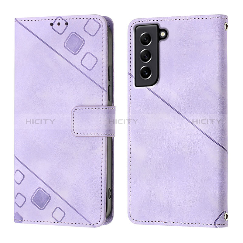 Handytasche Stand Schutzhülle Flip Leder Hülle YB1 für Samsung Galaxy S21 FE 5G