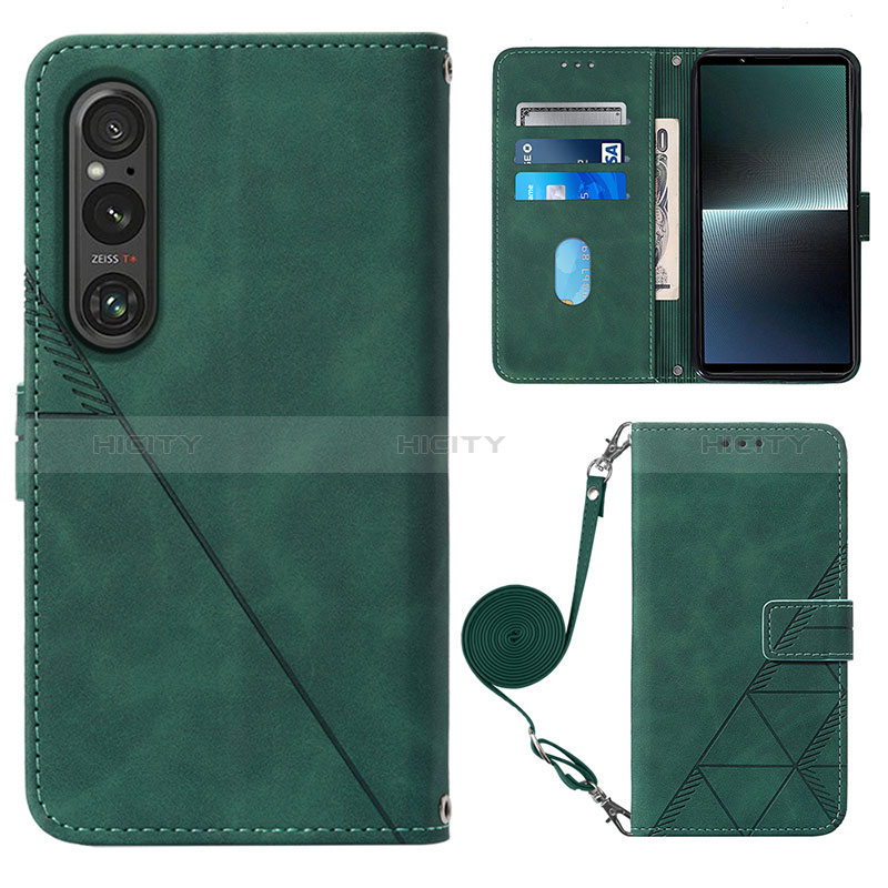 Handytasche Stand Schutzhülle Flip Leder Hülle YB1 für Sony Xperia 1 V