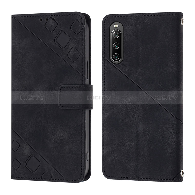 Handytasche Stand Schutzhülle Flip Leder Hülle YB1 für Sony Xperia 10 IV groß