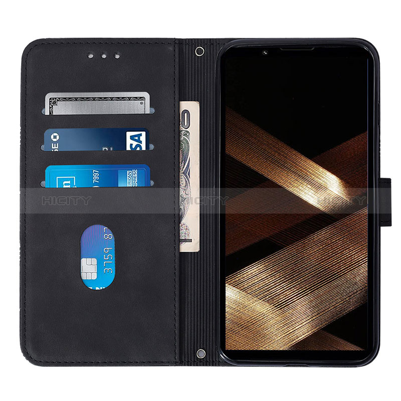 Handytasche Stand Schutzhülle Flip Leder Hülle YB1 für Sony Xperia 5 V groß