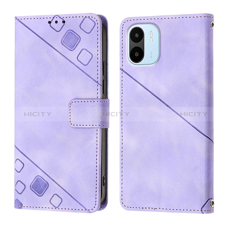 Handytasche Stand Schutzhülle Flip Leder Hülle YB1 für Xiaomi Poco C50 Violett Plus