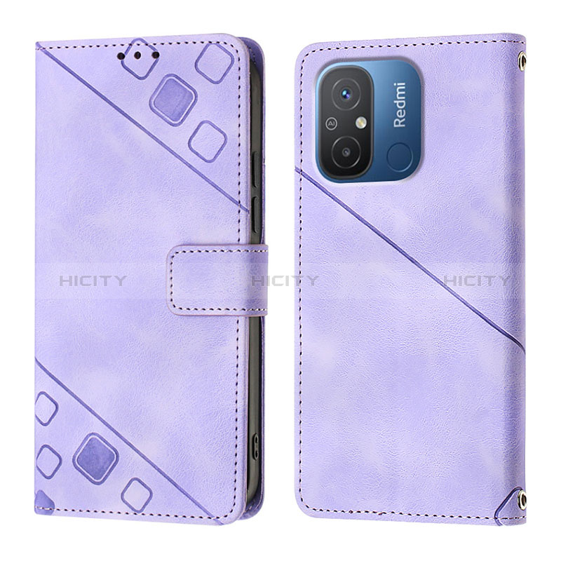 Handytasche Stand Schutzhülle Flip Leder Hülle YB1 für Xiaomi Redmi 12C 4G Violett