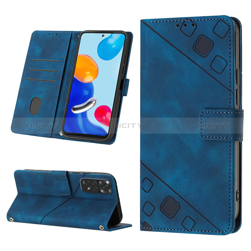 Handytasche Stand Schutzhülle Flip Leder Hülle YB1 für Xiaomi Redmi Note 11 4G (2022) groß