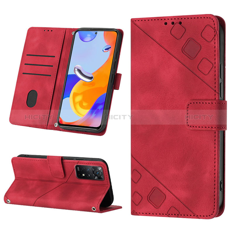 Handytasche Stand Schutzhülle Flip Leder Hülle YB1 für Xiaomi Redmi Note 11 Pro 5G groß