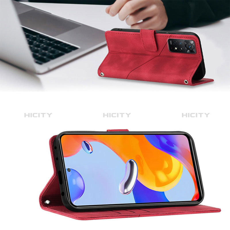 Handytasche Stand Schutzhülle Flip Leder Hülle YB1 für Xiaomi Redmi Note 11 Pro 5G groß