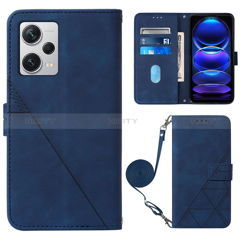 Handytasche Stand Schutzhülle Flip Leder Hülle YB1 für Xiaomi Redmi Note 12 Explorer Blau