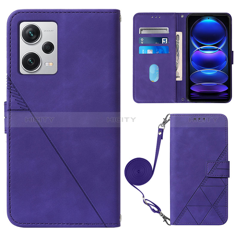 Handytasche Stand Schutzhülle Flip Leder Hülle YB1 für Xiaomi Redmi Note 12 Explorer Violett