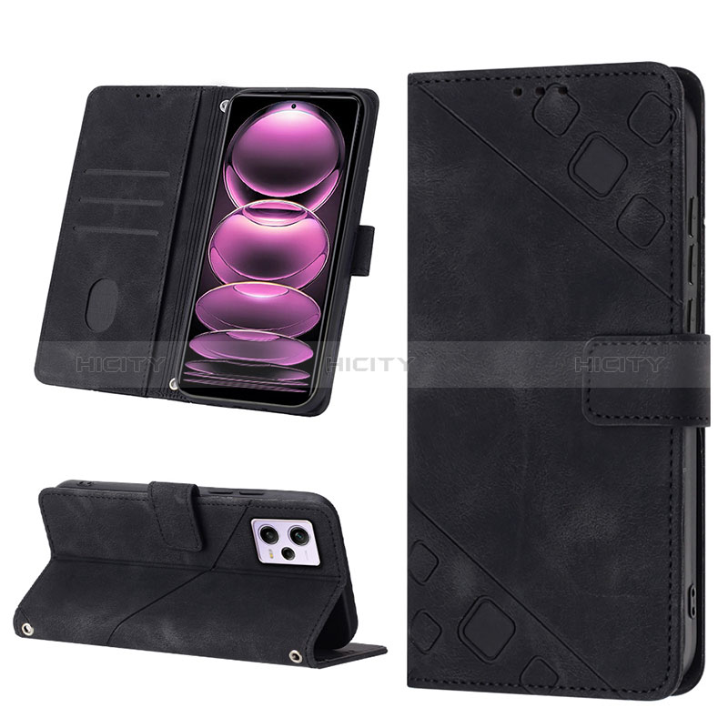 Handytasche Stand Schutzhülle Flip Leder Hülle YB1 für Xiaomi Redmi Note 12 Pro 5G groß