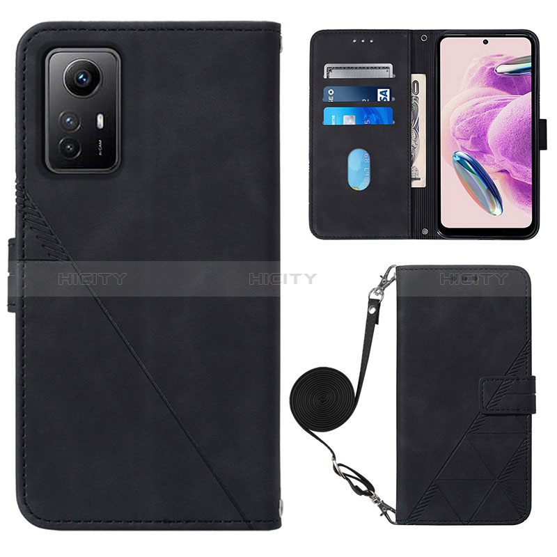 Handytasche Stand Schutzhülle Flip Leder Hülle YB1 für Xiaomi Redmi Note 12S groß